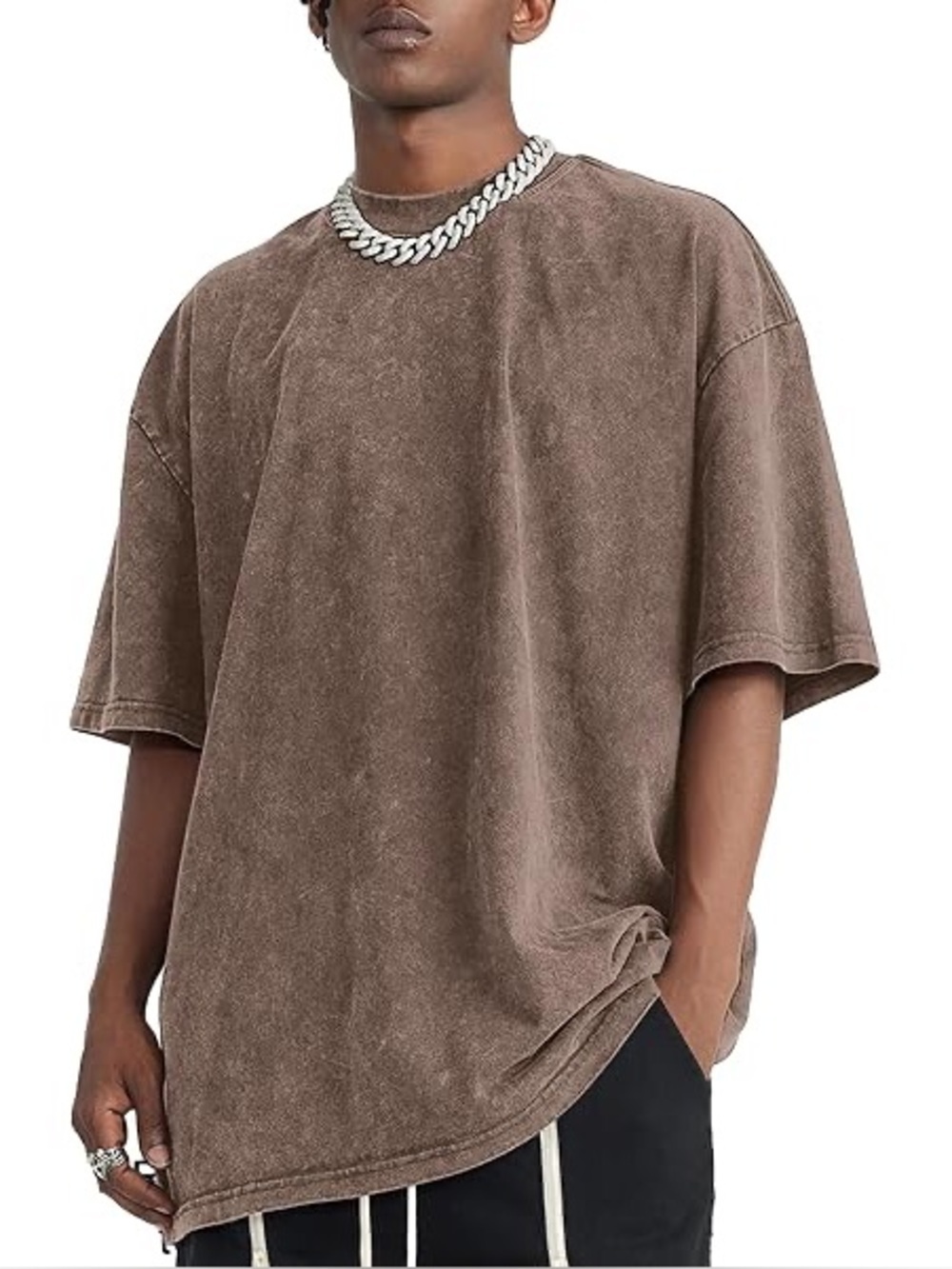 Aelfric Eden Mens Vintage Washed Oversized T Shirt Tee Size M
